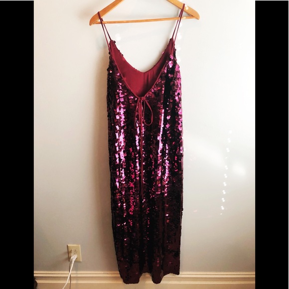 Free People Paillette Sequin Slip Dress - Picture 7 of 8